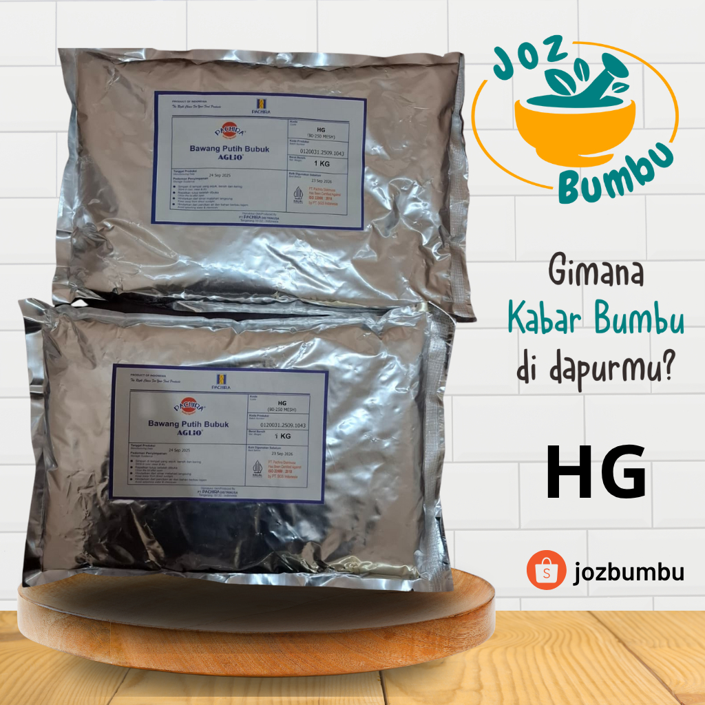 PACHIRA Bawang Putih Bubuk AGLIO HG 1KG